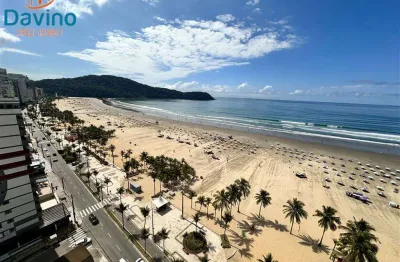 450mil - 2 dormitórios 1 suíte - mobiliado - vista mar definitiva - praia do boqueirao - 2 banheiros prédio frente mar