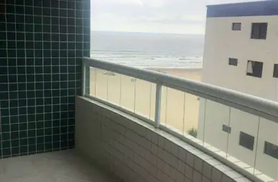 619mil a vista - apartamento com vista mar definitiva - praia da guilhermina - 2 quartos um suite sacada