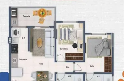 Apartamento com 2 quartos à venda na Rua Forte, 1035, Canto do Forte, Praia Grande
