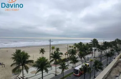 215mil - kitnet frente mar  - vaga de garagem vista definitiva - mobiliada
