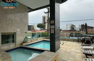 350mil - apartamento 1 quarto com suite - sacada com churrasqueira lazer completo 250m do mar da vila tupi