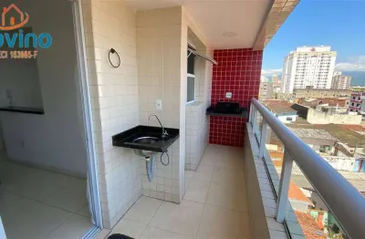 420mil a vista  apartamento semi mobiliado sacada gourmet  300m da praia da aviação 2 quartos um suite piscina