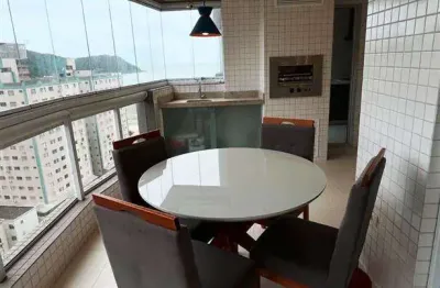 1390milhao - apartamento alto padrão na praia canto do forte - 3 dormitóros com 2 suítes, sacada gourmet. vista mar - lazer completo - alto padrão