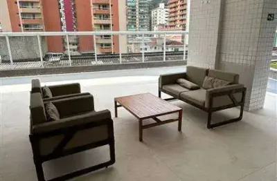 1350milhao - apartamento alto padrão na praia canto do forte - 3 dormitóros com 2 suítes, sacada gourmet. vista mar - lazer completo - alto padrão