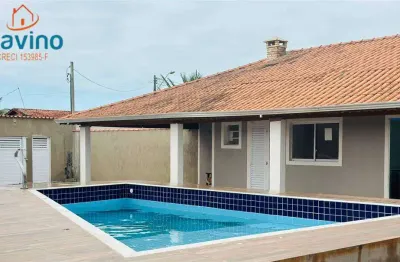 400 mil  à vista - oportunidade!!! linda casa térrea com piscina e churrasqueira - itanhaem lado praia!