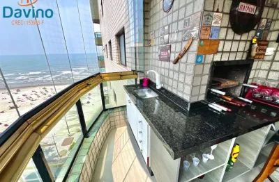 680mil - Apartamento 114m area util tem rebaixamento em gesso na sala e planejados na cozinha e demais ambientes, 50m da praia da aviação, Mobiliado. vista mar.