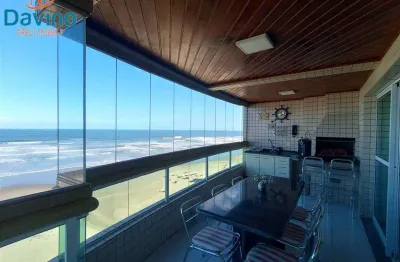 Apartamento frente mar, 3 suites, dependência de empregada com banheiro, lavabo, sacada gourmet, andar alto. imperdível - r$ 1.069,000,00