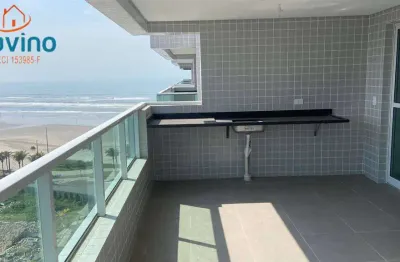 595mil - apartamento novo 2 suites em predio frente mar - vista mar definitiva da sacada, lazer completissimo,
