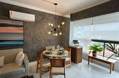 550mil - apartamento frente mar da praia do maracana- novo - 2 quartos um suite sacada lazer completo