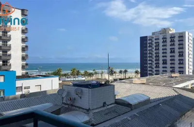 420mil a vista  - apartamento vista mar - há 150m da praia da ocian 3 quartos um suite sacada elevador