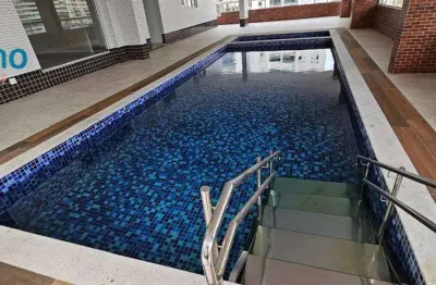 Lindo e apaixonante apto de 1 dormitório com suíte e vista mar na praia da guilhermina.