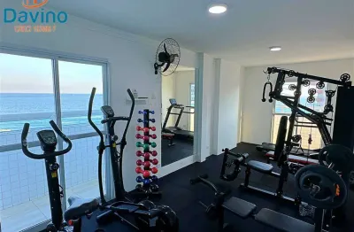 Fluxo direto com entrada de r$ 300 mil + 60 mensais x r$ 4166,00 + 5 anuais de r$ 10.000,00. apartamento pé na areia   - 2 dormitórios um suite sacada gourmet vista mar