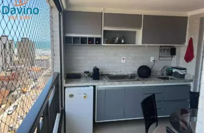 Belíssimo apartamento com 2 dormitórios, varanda gourmet com vista mar e lazer completo, 200 metros da praia da guilhermina por r$730.000 à vista ou r$735.000 pelos bancos