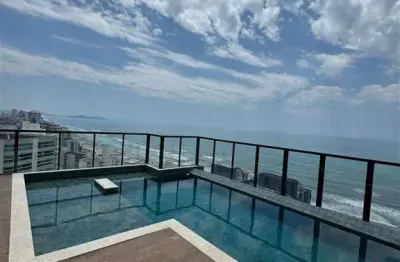 670mil - apartamento com todos ambientes com vista mar, 2 quartos um suiute sacada com churrasqueira lazer com piscina