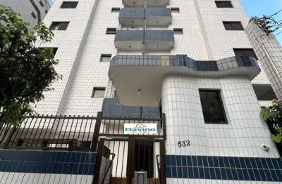 320mil a vista apartamento 1 dormitorio na praia da vila guilhermina - sacada - elevador
