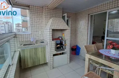 470mil apartamento há 250metros da praia da vila tupi 2 dormitórios 1 suite sacada com churrasqueira lazer completo.!