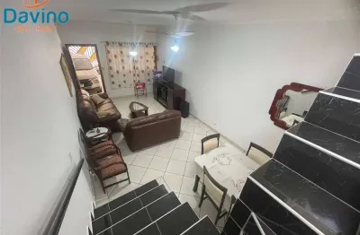 780mil - belíssimo sobrado 3 dormitórios sendo 1 suite - quintal grande -  mobiliado  100 metros da praia da guilhermina.