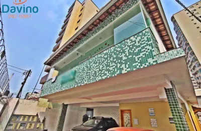 310mil - casa de condominio com  quintal 2 quartos vila tupi praia grande sp 300 metros do mar!