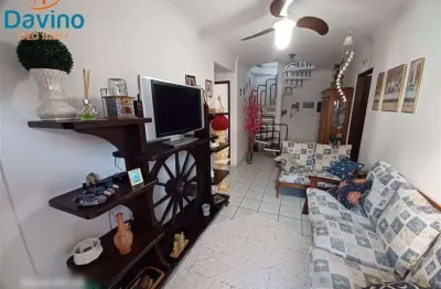 410mil - cobertura na praia da vila caiçara 3 quartos um suite sacada predio com espaço gourmet com churrasqueira e forno a lenha piscina e lazer.