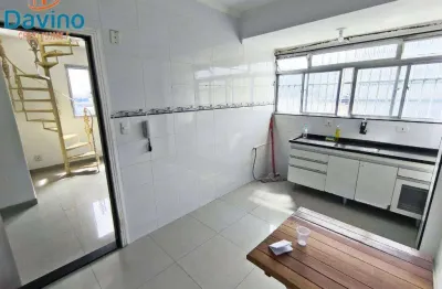 280mil apartamento duplex com espaço gourmet, no boqueirão de praia grande