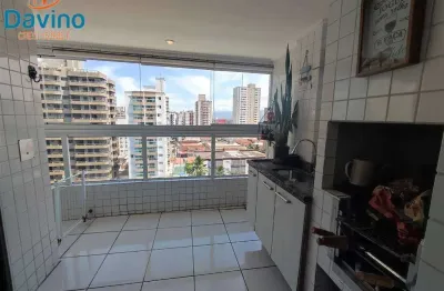 Belissimo apartamento - 2 dormitórios sendo1 suite, sacada gourmet com churrasqueira a carvão-  2 vagas de garagem - lazer com piscina - na praia da vila tupi