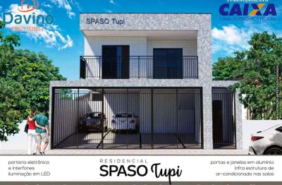Entrada/sinal em 8 mensais  r$ 1750,00 saldo direto e banco nas chaves sobrado em condominio zona vila tupy sacada gourmet alta aqualdade