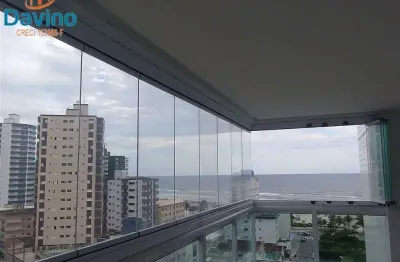 Lindo apartamento alto padrão com 3 dormitórios, varanda gourmet com churrasqueira, todos os ambientes com vista mar, r$790.000,00 à vista ou financiamneto bancário, estuda permuta por carro poupular