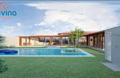 Maravilhosa casa isolada – projeto moderno 
100 metros da praia -  feita em 2 terrenos isolados