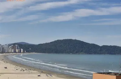 Apartamento há 100 metros da praia - vista mar da aviação - 2 dormitórios 1 suíte churrasqueira na sacada