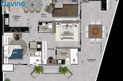 22,1mil entrada - saldo direto - apartamento mobiliado - multipropriedade -2 suites - 2 dormitórios , 1 vaga na garagem, 30 itens de lazer distribuídos em 3 andares 300 metros da praia e do centro