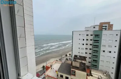 Apartamento em predio frente mar de mongagua, imóvel novo, lazer completo.