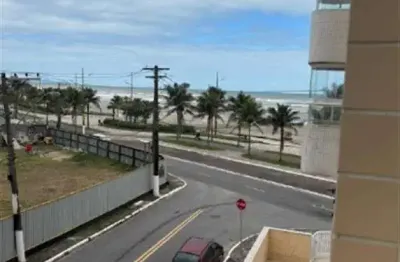 1 dormitório com varanda gourmet, vista para o mar, piscina, prédio pé na areia na praia do maracanã por apenas r$330.000 à vista ou permuta