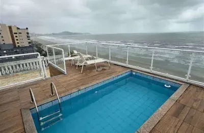 2,3k apartamento há 50 metros da praia da vila tupi sacada elevador