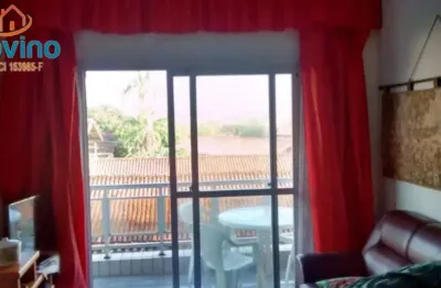 Belo apartamento com 2 dormitórios, sacada, 50 metros do mar na praia do imperador por apenas r$295.000 à vista ou pelos bancos