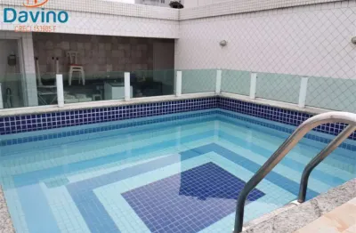 Cobertura frente mar, vista panorâmica com piscina privativa