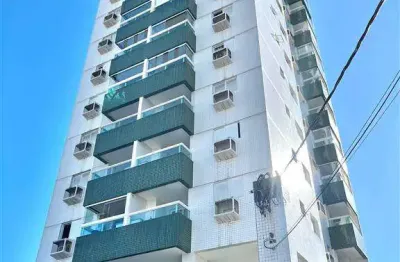 Apartamento sacada gourmet piscina na praia da vila guilhermina - lazer completo
