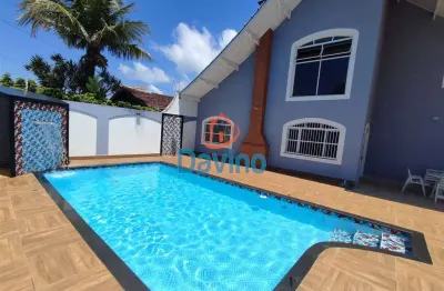 1600milhão - casa alto padrão balneario florida - 200m do mar piscina  -espaço gourmet - 3 suítes - 8 vagas - casa auxiliar extra com 2 quartos.