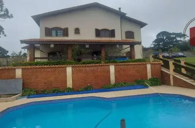 Chácara em ibiúna, casa com 4 suítes, 3 salas, 7,000m² area e 500m² de construção