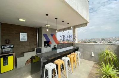 Raríssima cobertura linear de 3 quartos à venda, bairro espírito santo em betim/mg