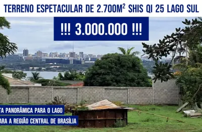 Terreno 2.700m² shis qi 25 lago sul  !!! 3.000.000 !!!