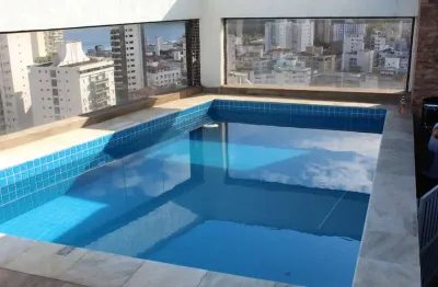 Cobertura para venda em guarujá, praia das astúrias, 3 dormitórios, 1 suíte, 4 banheiros, 2 vagas