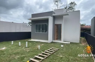 Casa a 250 metros da praia com 2 dormitórios à venda, 44 m² por r$ 278.000 - recanto do farol - itapoá/sc
