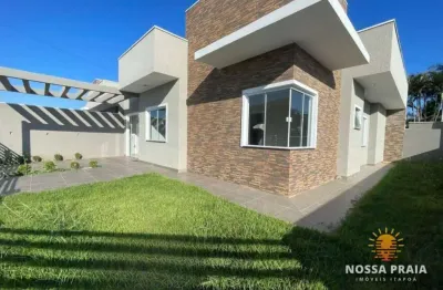 Casa alto padrão a apenas 300 metros da praia com 3 dormitórios à venda, 101 m² por r$ 550.000 - itapema do sai - itapoá/sc