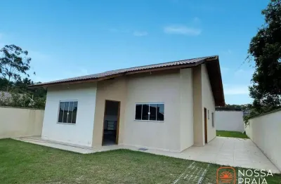 Casa sozinha no terreno, 3 dormitórios à venda, 80 m² por r$ 504.000 - são jose - itapoá/sc