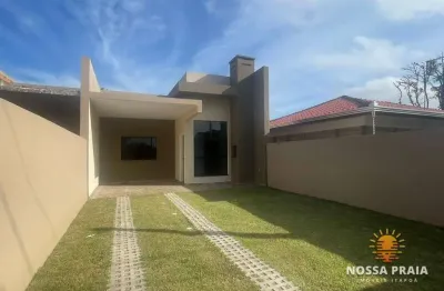 Casa com 3 dormitórios à venda, a apenas 590 metros do mar!  r$ 400.000 - volta ao mundo i - itapoá/sc