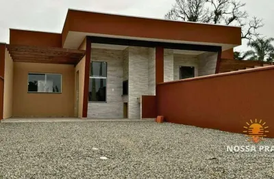 Casa com 3 dormitórios à venda, 81 m² por r$ 390.000,00 - praia figueira pontal - itapoá/sc