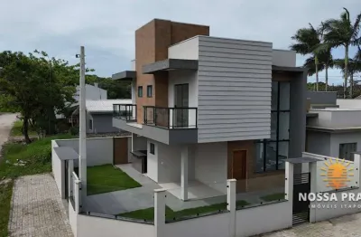 Sobrado com 3 dormitórios à venda, 128 m² por r$ 745.000,00 - jardim da barra - itapoá/sc