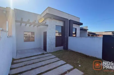 Casa com 3 dormitórios à venda, 80 m² por r$ 420.000,00 - cambiju - itapoá/sc