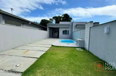 Casa com 3 dormitórios à venda, 80 m² por r$ 490.000,00 - praia das conchas - itapoá/sc