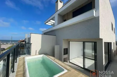 Cobertura com 3 dormitórios à venda, 120 m² por r$ 849.000,00 - barra do saí - itapoá/sc